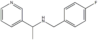 [(4-fluorophenyl)methyl][1-(pyridin-3-yl)ethyl]amine Struktur