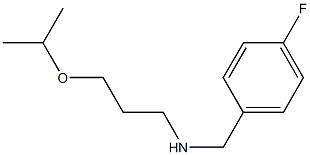 [(4-fluorophenyl)methyl][3-(propan-2-yloxy)propyl]amine Struktur