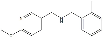 [(6-methoxypyridin-3-yl)methyl][(2-methylphenyl)methyl]amine Struktur