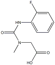 [{[(2-fluorophenyl)amino]carbonyl}(methyl)amino]acetic acid Struktur