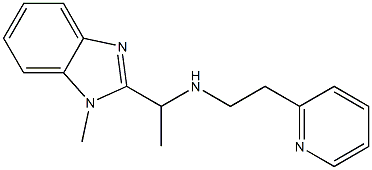 [1-(1-methyl-1H-1,3-benzodiazol-2-yl)ethyl][2-(pyridin-2-yl)ethyl]amine Structure