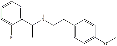 [1-(2-fluorophenyl)ethyl][2-(4-methoxyphenyl)ethyl]amine Structure