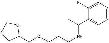 [1-(2-fluorophenyl)ethyl][3-(oxolan-2-ylmethoxy)propyl]amine Struktur