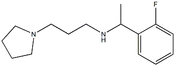 [1-(2-fluorophenyl)ethyl][3-(pyrrolidin-1-yl)propyl]amine Struktur