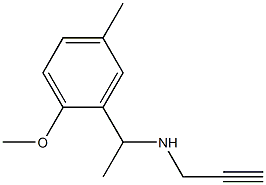 [1-(2-methoxy-5-methylphenyl)ethyl](prop-2-yn-1-yl)amine Structure