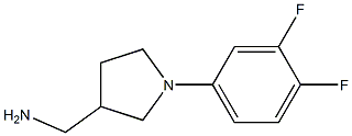 [1-(3,4-difluorophenyl)pyrrolidin-3-yl]methylamine Structure