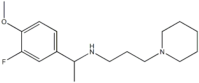 [1-(3-fluoro-4-methoxyphenyl)ethyl][3-(piperidin-1-yl)propyl]amine|