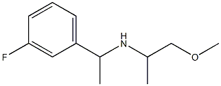[1-(3-fluorophenyl)ethyl](1-methoxypropan-2-yl)amine,,结构式