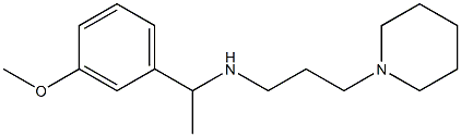[1-(3-methoxyphenyl)ethyl][3-(piperidin-1-yl)propyl]amine Structure