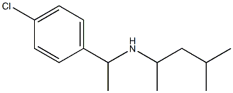 [1-(4-chlorophenyl)ethyl](4-methylpentan-2-yl)amine,,结构式