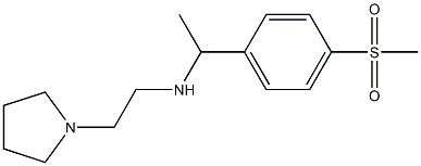 [1-(4-methanesulfonylphenyl)ethyl][2-(pyrrolidin-1-yl)ethyl]amine Structure