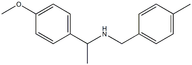 [1-(4-methoxyphenyl)ethyl][(4-methylphenyl)methyl]amine Struktur
