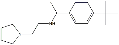 [1-(4-tert-butylphenyl)ethyl][2-(pyrrolidin-1-yl)ethyl]amine 结构式