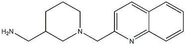 [1-(quinolin-2-ylmethyl)piperidin-3-yl]methanamine Structure