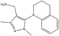 [1,3-dimethyl-5-(1,2,3,4-tetrahydroquinolin-1-yl)-1H-pyrazol-4-yl]methanamine