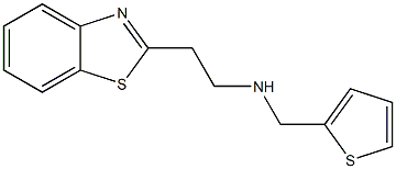 [2-(1,3-benzothiazol-2-yl)ethyl](thiophen-2-ylmethyl)amine Struktur