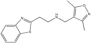 [2-(1,3-benzothiazol-2-yl)ethyl][(3,5-dimethyl-1,2-oxazol-4-yl)methyl]amine