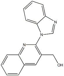 [2-(1H-1,3-benzodiazol-1-yl)quinolin-3-yl]methanol Struktur