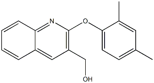 [2-(2,4-dimethylphenoxy)quinolin-3-yl]methanol Structure