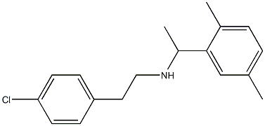 [2-(4-chlorophenyl)ethyl][1-(2,5-dimethylphenyl)ethyl]amine Structure