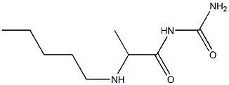 [2-(pentylamino)propanoyl]urea 结构式