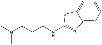 [3-(1,3-benzothiazol-2-ylamino)propyl]dimethylamine Struktur