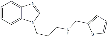 [3-(1H-1,3-benzodiazol-1-yl)propyl](thiophen-2-ylmethyl)amine Structure