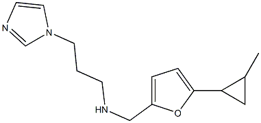 [3-(1H-imidazol-1-yl)propyl]({[5-(2-methylcyclopropyl)furan-2-yl]methyl})amine