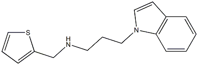 [3-(1H-indol-1-yl)propyl](thiophen-2-ylmethyl)amine