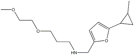 [3-(2-methoxyethoxy)propyl]({[5-(2-methylcyclopropyl)furan-2-yl]methyl})amine