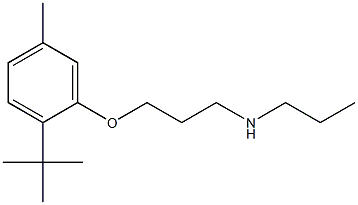 [3-(2-tert-butyl-5-methylphenoxy)propyl](propyl)amine Structure