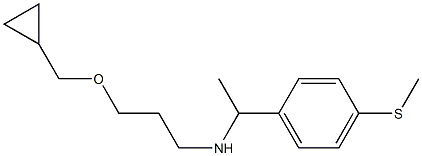 [3-(cyclopropylmethoxy)propyl]({1-[4-(methylsulfanyl)phenyl]ethyl})amine