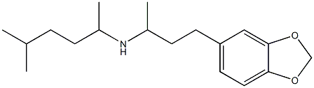[4-(2H-1,3-benzodioxol-5-yl)butan-2-yl](5-methylhexan-2-yl)amine Structure