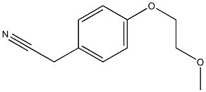 [4-(2-methoxyethoxy)phenyl]acetonitrile Structure