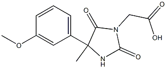 [4-(3-methoxyphenyl)-4-methyl-2,5-dioxoimidazolidin-1-yl]acetic acid