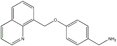 [4-(quinolin-8-ylmethoxy)phenyl]methanamine,,结构式