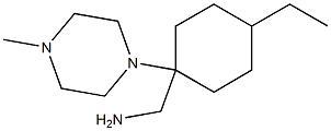 [4-ethyl-1-(4-methylpiperazin-1-yl)cyclohexyl]methylamine Structure