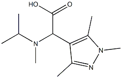 [isopropyl(methyl)amino](1,3,5-trimethyl-1H-pyrazol-4-yl)acetic acid Structure