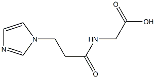 {[3-(1H-imidazol-1-yl)propanoyl]amino}acetic acid Structure