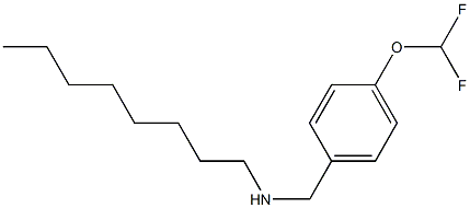 {[4-(difluoromethoxy)phenyl]methyl}(octyl)amine Struktur