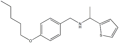 {[4-(pentyloxy)phenyl]methyl}[1-(thiophen-2-yl)ethyl]amine
