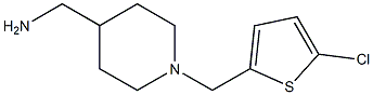 {1-[(5-chlorothiophen-2-yl)methyl]piperidin-4-yl}methanamine Structure