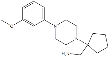 {1-[4-(3-methoxyphenyl)piperazin-1-yl]cyclopentyl}methanamine