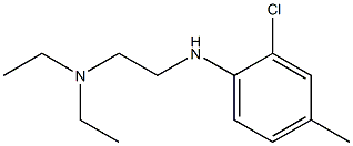 {2-[(2-chloro-4-methylphenyl)amino]ethyl}diethylamine 结构式