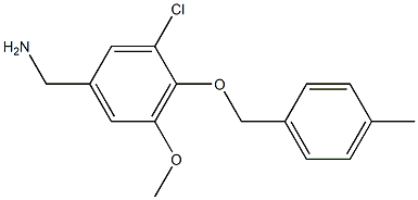 {3-chloro-5-methoxy-4-[(4-methylphenyl)methoxy]phenyl}methanamine