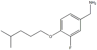 {3-fluoro-4-[(4-methylpentyl)oxy]phenyl}methanamine Struktur