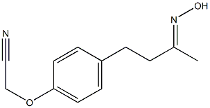 {4-[(3E)-3-(hydroxyimino)butyl]phenoxy}acetonitrile