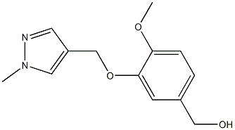 {4-methoxy-3-[(1-methyl-1H-pyrazol-4-yl)methoxy]phenyl}methanol
