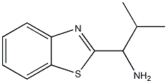 1-(1,3-benzothiazol-2-yl)-2-methylpropan-1-amine Struktur