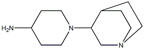 1-(1-azabicyclo[2.2.2]oct-3-yl)piperidin-4-amine 结构式